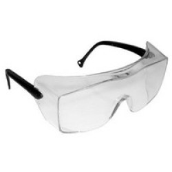 3M (formerly Aearo) 12163-00000 3M OX 2000 Series Safety Glasses With Black Frame, Clear Polycarbonate Anti-Fog Lens And Secure 