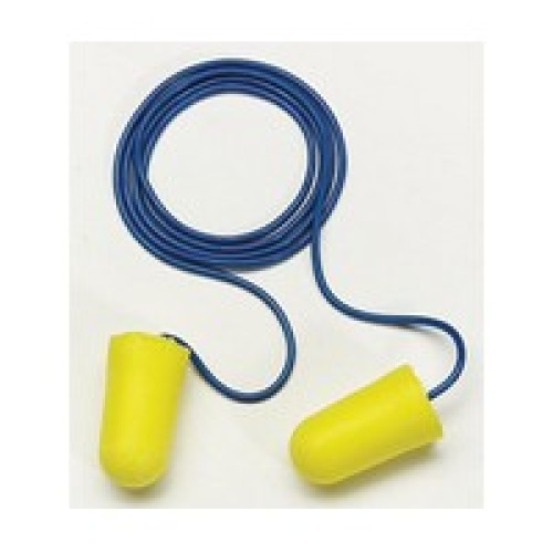 3M (formerly Aearo) 312-1223 3M Single Use E-A-R TaperFit 2 Tapered Foam Corded Earplugs (1 Pair Per Poly Bag, 200 Pair Per Box)