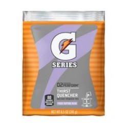 Gatorade 33665 Case of 40 8.5 oz. Riptide Rush 1 Gallon Yield Instant Powder Drink Mix Packs