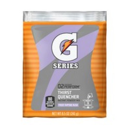 Gatorade 33665 Case of 40 8.5 oz. Riptide Rush 1 Gallon Yield Instant Powder Drink Mix Packs