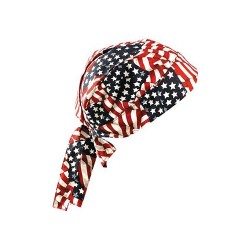 Occunomix TN5-WAV OccuNomix One Size Fits All Wavy Flag Tuff Nougies Regular Tie Hat (Doo Rag)