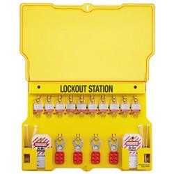 Master Lock 1483BP3 Safety Series 10 Lock Lockout Station