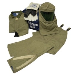 National Safety Apparel Inc K4SCLT402X10 National Safety Apparel HRC4 ArcGuard REVOLite Work Clothing Kit With 2X Olive Green Bi