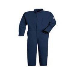 Bulwark HRC2-CEC2 50 Regular Navy 9 Ounce Bulwark  EXCEL FR Cotton Flame Resistant Classic Coveralls