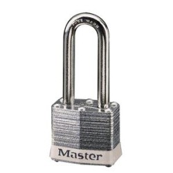 Master Lock 3LFWHT Laminated No. 3LF White Bumper Steel Body Safety Padlock: 1 1/2