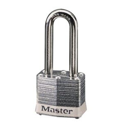 Master Lock 3LFWHT Laminated No. 3LF White Bumper Steel Body Safety Padlock: 1 1/2