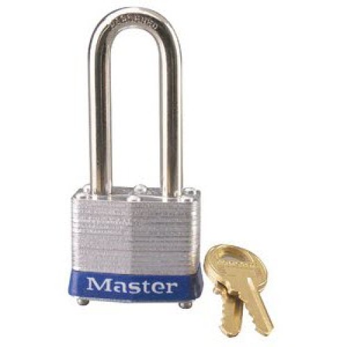 Master Lock 3LHBLU Laminated No. 3LH Blue Bumper Steel Body Safety Padlock: 2