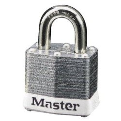 Master Lock 3WHT Laminated No. 3 White Bumper Steel Body Safety Padlock: 3/4