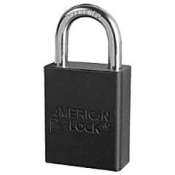 AMERICAN LOCK 1105 Black Anodized Aluminum Body Safety Lockout Padlock: 1
