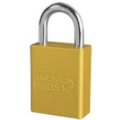 AMERICAN LOCK 1105 Gold Anodized Aluminum Body Safety Lockout Padlock: 1