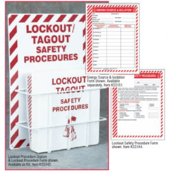 ACCUFORM KSS144 Lockout Procedure Forms: Package of 25