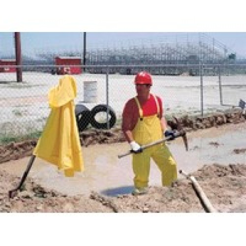 River City Rainwear Co O703XL River City Rainwear X-Large Yellow Squall .20 mm PVC Rain Suit With Welded Seams, Storm Flap Over 