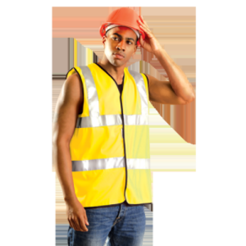 Occunomix LUX-SSFULLG-YXL OccuNomix X-Large Yellow OccuLux Lightweight Polyester Class 2 Standard Vest With Front Hook And Loop 