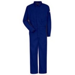Bulwark HRC2-CLD4 Bulwark 50 Regular Navy Blue ComforTouch 6 Ounce EXCEL FR Deluxe Coveralls