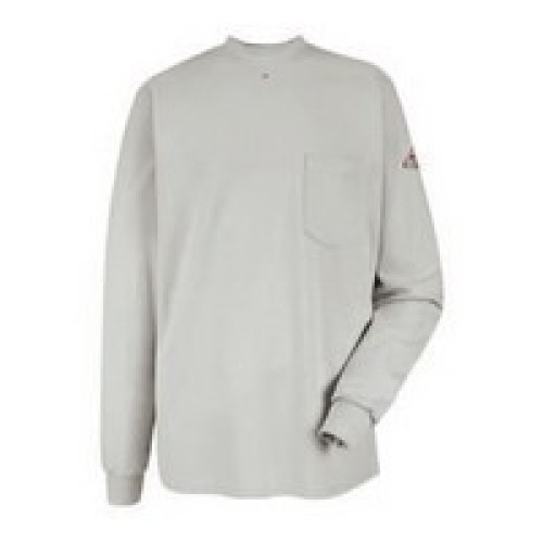 Bulwark HRC2-SET2GY Bulwark Large Regular Gray VF Imagewear 6.25 Ounce EXCEL FR Long Sleeve T-Shirt
