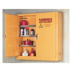 Eagle Manufacturing Company 1975 Eagle 24 Gallon 3 Shelf Wall Mount Safety Flammable Storage Safety Cabinet With Two Self-Closin