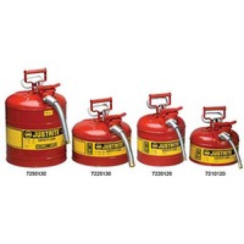 Justrite Manufacturing Co 7225130 Justrite 2 1/2 Gallon Red AccuFlow Safety Can With 9
