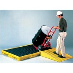 Eagle Manufacturing Company 1686 Eagle 6-Drum Polyethylene Spill Pallet With Grating With 66 Gallon Secondary Spill Capacity 77