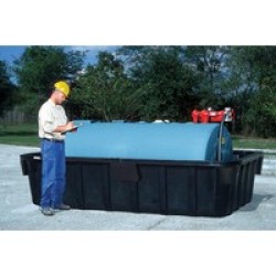 UltraTech International Inc 2832 UltraTech Black Polyethylene Ultra-1000 Containment Sump For 1000 Gallon Fuel Tanks With 2