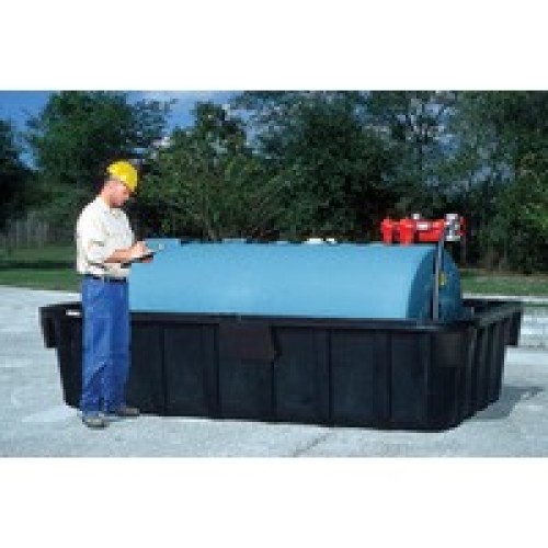 UltraTech International Inc 2832 UltraTech Black Polyethylene Ultra-1000 Containment Sump For 1000 Gallon Fuel Tanks With 2
