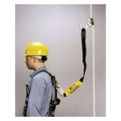 Honeywell 8175SLS-Z7/3FTYL Miller Stainless Steel Trailing Rope Grab With Attached 3' Lanyard And SofStop Shock Absorber