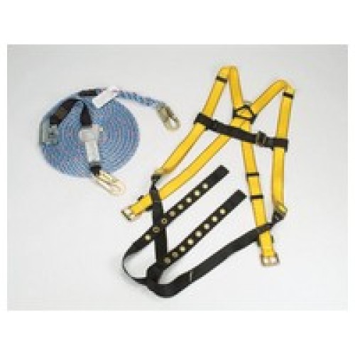 MSA (Mine Safety Appliances Co) 10077587 MSA X-Large Workman Roofers' Fall Protection Kit (Contains Vest Style Harness With Quik