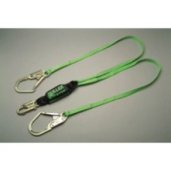 Honeywell 8798TR-6FTGN Miller 6' Green Two Leg HP Lanyard With SofStop Shock Absorber With 2 Rebar Hooks