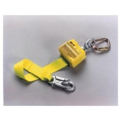 Honeywell 8327/10FTYL Miller 10' Retractable Polyester Web Lanyard With Carabiner