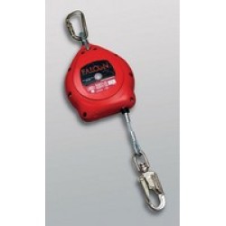 Honeywell MP20G-Z7/20FT Miller 20' Falcon Self Retracting Lifeline With Galvanized Wire Rope Lifeline, Tagline And Carabiner