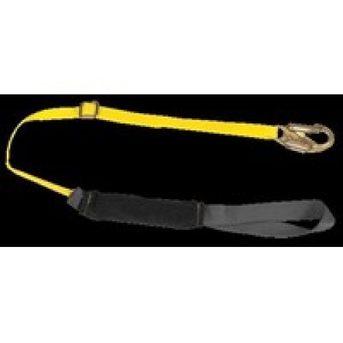 MSA (Mine Safety Appliances Co) 10060139 MSA ArcSafe 4' - 6' Adjustable Single Leg Shock Absorbing Lanyard With Sewn Loop And LS