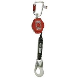 Honeywell MFL-11/6FT Miller TurboLite Personal Fall Limiter With Aluminum Twist-Lock Carabiner Unit Connector