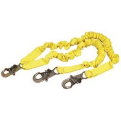 DBI/SALA 1244406 DBI/SALA 6' ShockWave2 100% Tie-Off  Shock Absorbing Lanyard With Self Locking Snap Hooks At Center And At Leg E