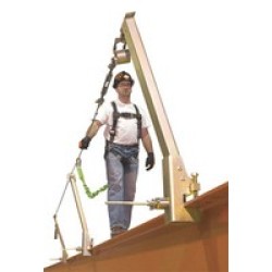 Honeywell SGS18/120FT Miller 120' SkyGrip 4 Person Standard Base Temporary Horizontal Lifeline System For Steel Applications