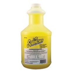 Sqwincher Corporation 030323-LA Sqwincher 64 Ounce Liquid Concentrate Lemonade Electrolyte Drink - Yields 5 Gallons (6 Each Per 