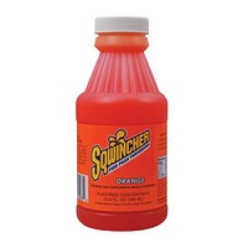 Sqwincher Corporation 040304-OR Sqwincher 12.8 Ounce Liquid Concentrate Orange Electrolyte Drink - Yields 1 Gallon (20 Each Per 