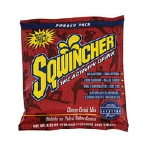 Sqwincher Corporation 016001-CH Sqwincher 9.53 Ounce Instant Powder Pack Cherry Electrolyte Drink - Yields 1 Gallon (20 Packets 
