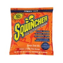 Sqwincher Corporation 016004-OR Sqwincher 9.53 Ounce Instant Powder Pack Orange Electrolyte Drink - Yields 1 Gallon (20 Packets 