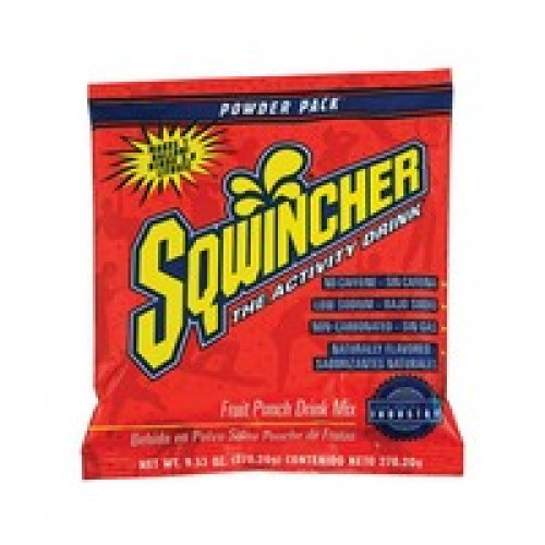 Sqwincher Corporation 016005-FP Sqwincher 9.53 Ounce Instant Powder Pack Fruit Punch Electrolyte Drink - Yields 1 Gallon (20 Pac