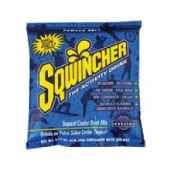 Sqwincher Corporation 016009-TC Sqwincher 9.53 Ounce Instant Powder Pack Tropical Cooler Electrolyte Drink - Yields 1 Gallon (20