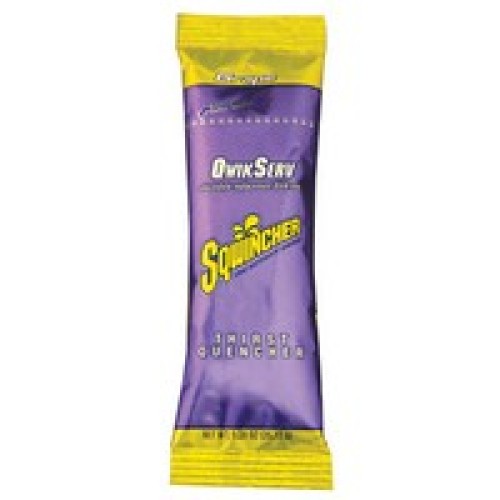 Sqwincher Corporation 060904-GR Sqwincher 1.26 Ounce Qwik Serve Powder Concentrate Grape Electrolyte Drink - Yields 16.9 Ounces 