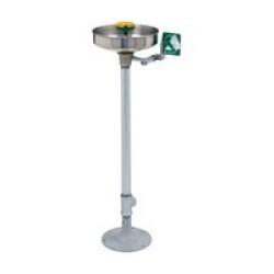 Haws Drinking Faucet Co 7361-7461 Haws Pedestal Mounted Eye/Face Wash  With AXION MSR Eye/Face Wash Head Assembly And Stainless 