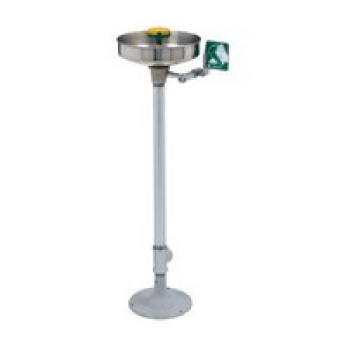 Haws Drinking Faucet Co 7361-7461 Haws Pedestal Mounted Eye/Face Wash  With AXION MSR Eye/Face Wash Head Assembly And Stainless 