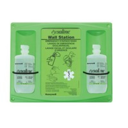 Honeywell 32-000465-0000 Fend-all 16 Ounce Dual Bottle Sterile Saline Eyewash Wall Station