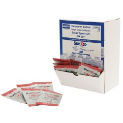 North by Honeywell 122000SD Single Foil Pack SunX SPF 30 Sunscreen in Dispenser Box (50 Each Per Box)
