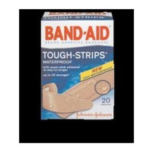 Johnson & Johnson Consumer Products 4834 Johnson & Johnson Assorted Sizes Band-Aid Tough-Strips Waterproof Adhesive Bandage (20 
