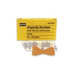 Honeywell 20855 North Latex-Free Woven Fingertip Adhesve Bandage (10 Per Box)