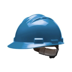 Bullard S62KBR Vented Series Kentucky Blue HDPE Flex-Gear 4-Point Ratcheting Suspension Cap Style Hardhat