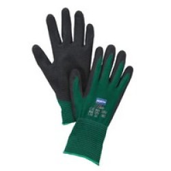 Honeywell NF35F/11XXL North 2X NorthFlex-Oil Grip 15 Gauge High Oil Grip Black Nitrile Fully Coated Work Gloves With Green Seaml