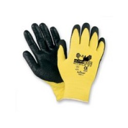 Memphis Gloves 9693XL Memphis X-Large UltraTech 13 Gauge Cut Resistant Black Foam Nitrile Coated Work Gloves With Yellow Seamles Memphis Gloves 9693XL Memphis X-Large UltraTech 13 Gauge Cut Resistant Black Foam Nitrile Coated Work Gloves With Yellow Seamles