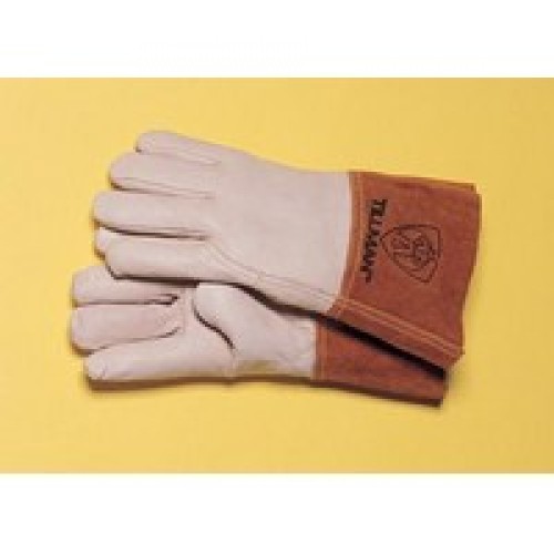 John Tillman & Co 1350M Tillman Medium Top Grain Pearl Gray Leather Premium Grade TIG Welders Glove With Kevlar Stitching, Wing
